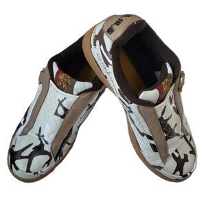 Gwen Stefani L.A.M.B.  x Royal Elastics Camo Leather Sneakers - size 9